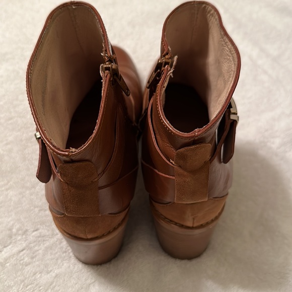 Hobbs London Tan Brown Leather Ankle Boots Made in Spain Size 41 - Picture 10 of 15